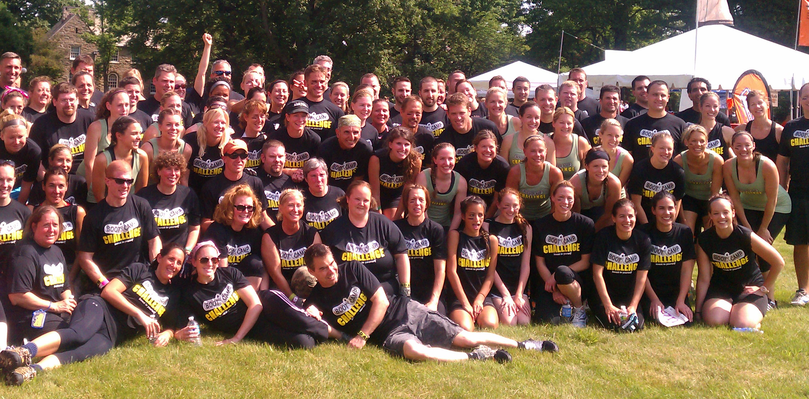 Boot Camp Challenge® members at camp